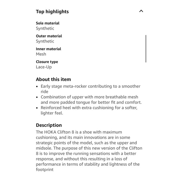 Hoka One One Women's Clifton 8 running shoe in the Blue Fog / Plein Air colorway - Picture 2 of 16